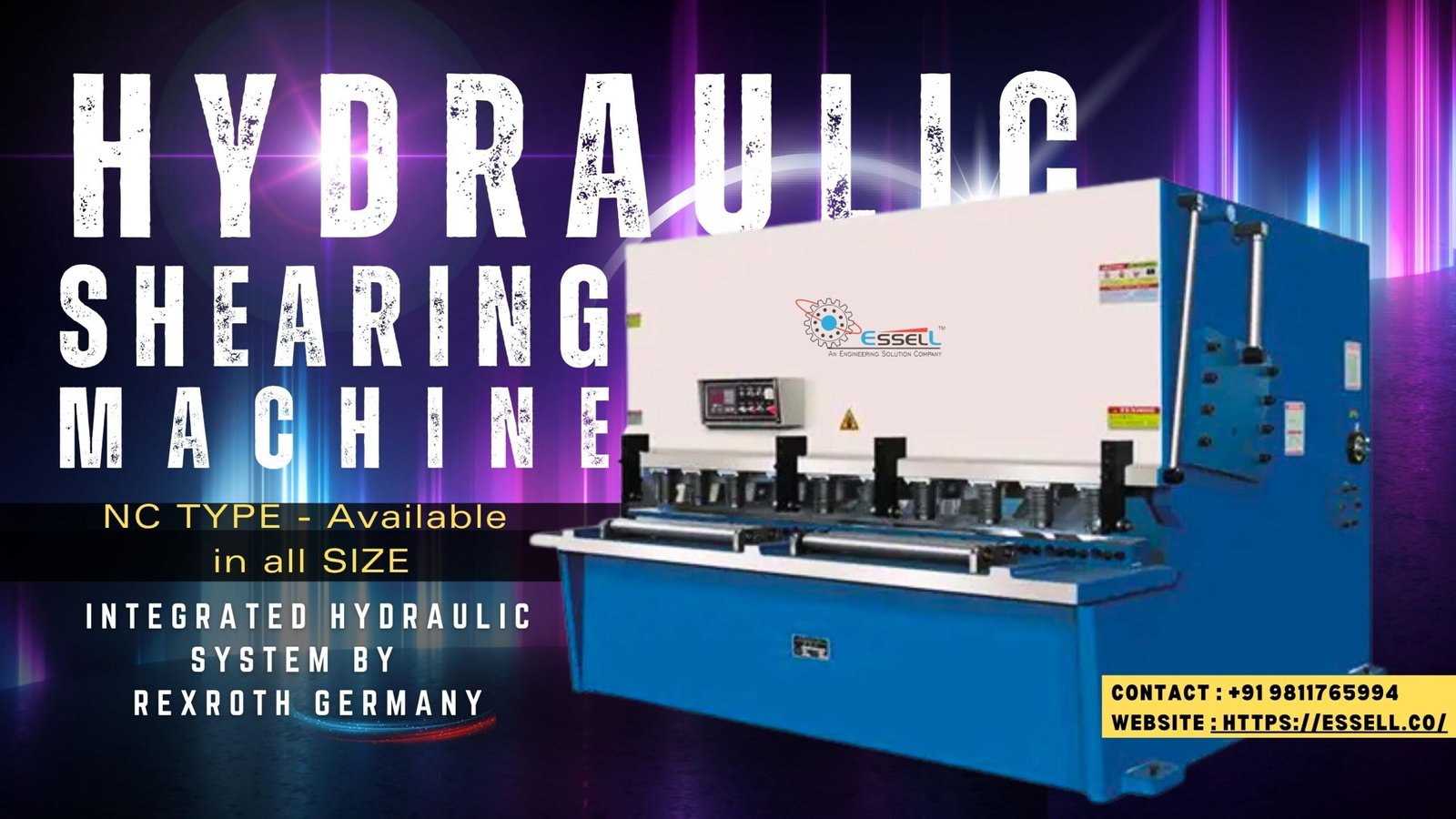 Hydraulic shearing machine